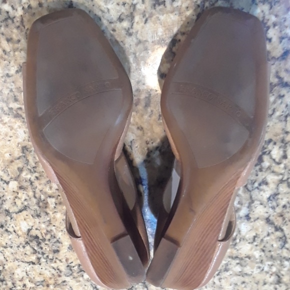 Franco Sarto lether wedges sandals - Picture 4 of 6